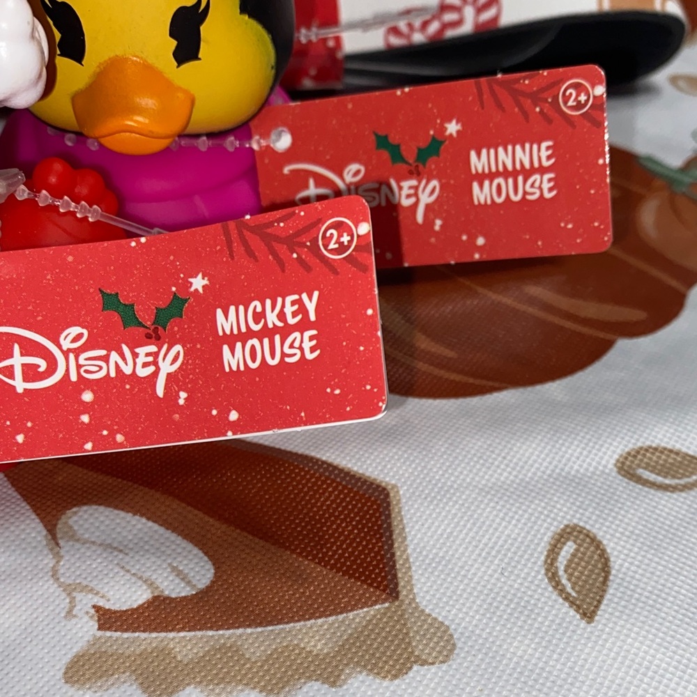 Disney Festive Mickey and Minnie Rubber Ducks - Picture 2 of 2